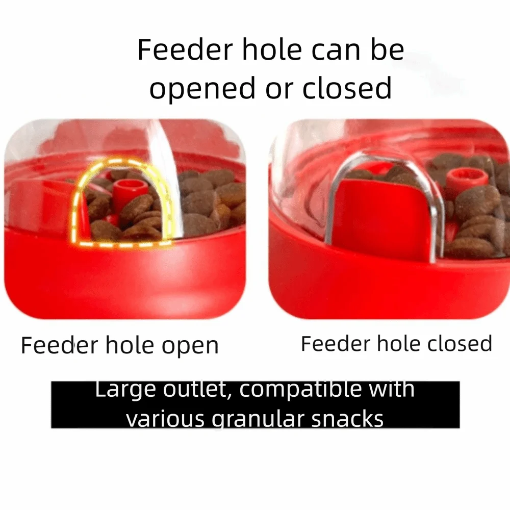 

Cartoon Dog Puzzle Feeder Plastic Press Pet Interactive Colorful Rotating Dog Food Dispenser for Self-Entertainment