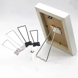 Different Sizes! Iron Metal Back Support Picture Bracket Photo Frame Pedestal Holder For 5 8 10 12 Inch Display Easel Stand