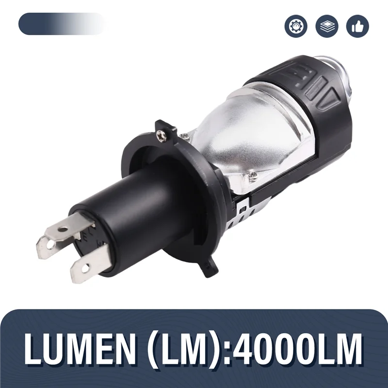 H4 LED Mini Projector Lens Car Headlight Bulbs White Turbo Lamps Fisheye Lamp Led Lens