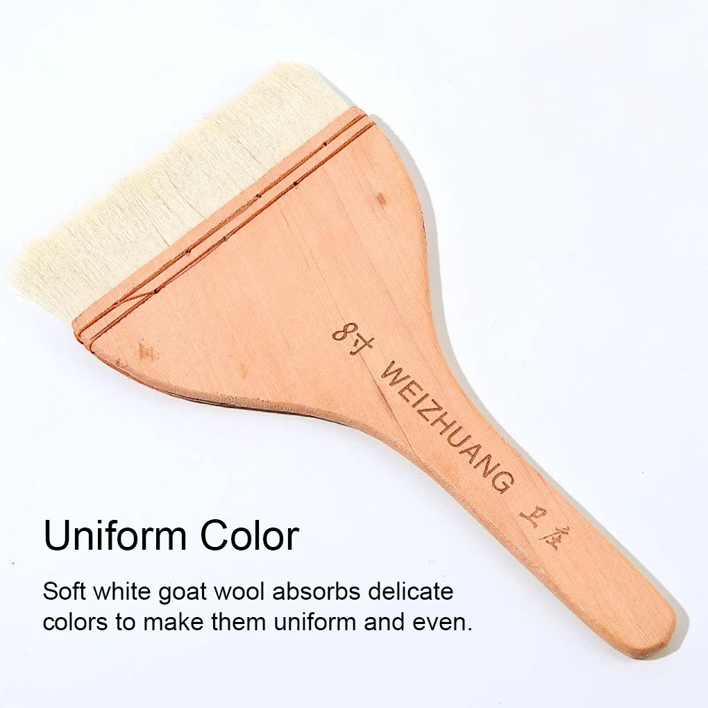 แปรงทาสีน้ำมันน้ำหนักเบาพู่กันเครื่องปั้นดินเผาสีน้ำ