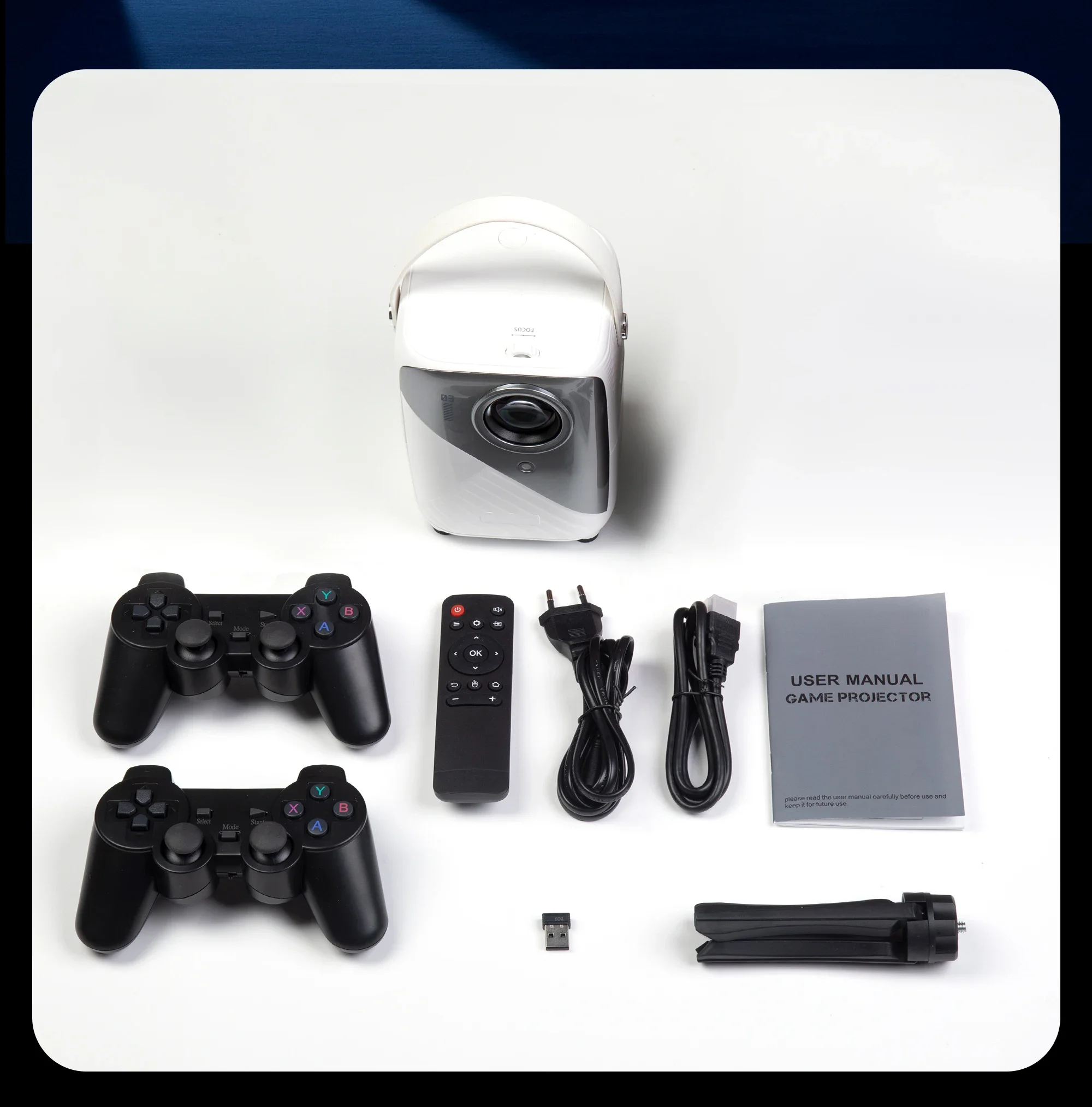 

New Arrival T12 Pro Gaming Projector Portable Video Game Pad Umiio Home Business 4K Combo Player