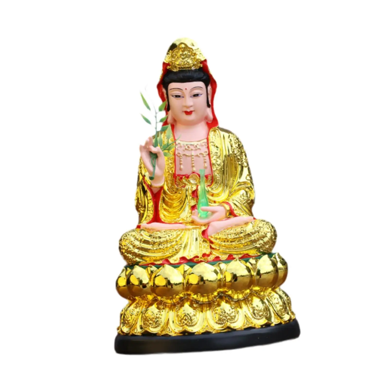 Guan Yin Statue Goddess of Mercy and Compassion Kwan Yin Bodhisattva Kwan Yin Statue for Meditation Temple Altar Home Decor