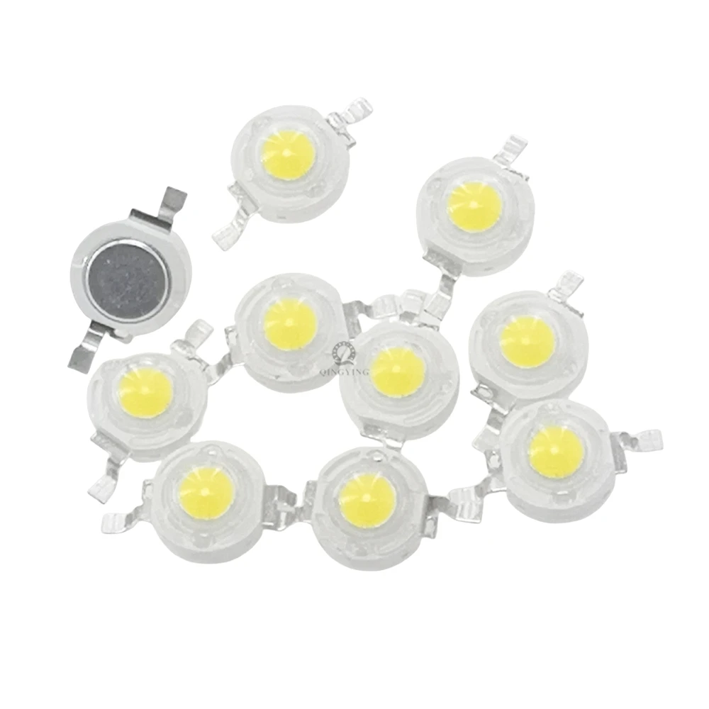 10pcs 1W 3W LED Chip Epistar High Power Lamp Beads 3V 3.2V-3.6V Warm Nature Cold White 3000K 4500K 6500K 10000K 20000K 30000K