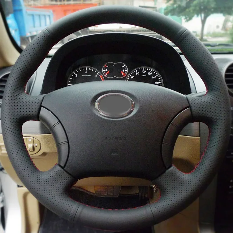 CARDAK Hand-stitched Leather Car Steering Wheel Covers For Great Wall Haval Hover H3 H5 Wingle 3 Wingle 5 Car accessories