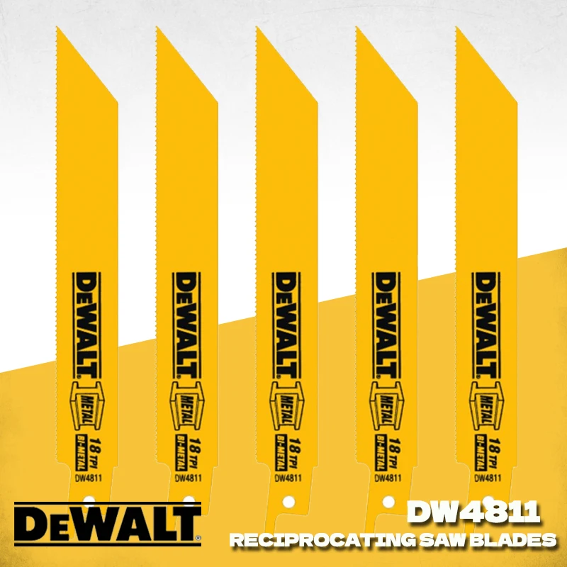 DEWALT DW4811 Metal Cutting Bi-Metal Reciprocating Saw Blades Dewalt Power Tool Accessories For DCS369 DCS386 DCS389 DCS367