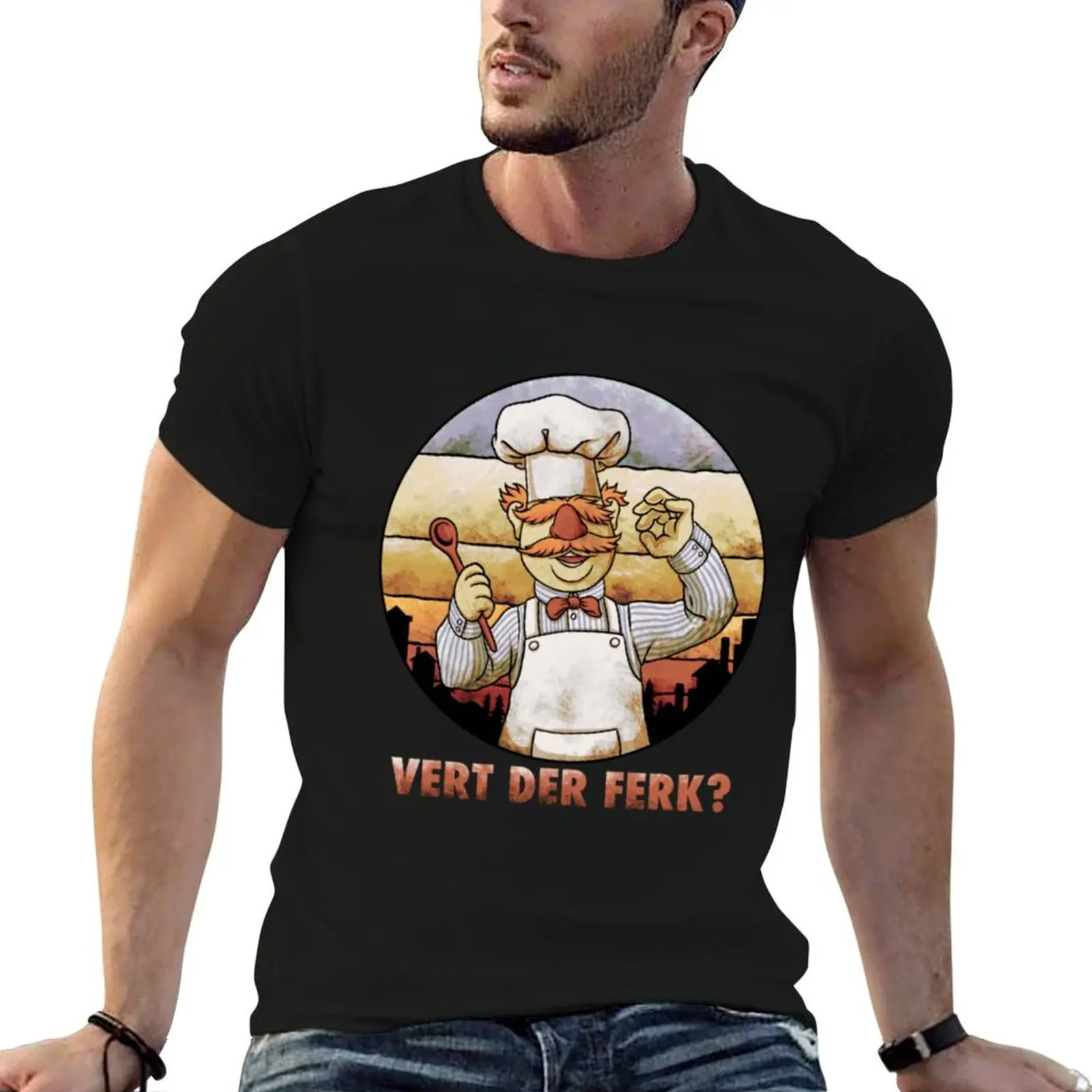 

Vert Der Ferk Chef Vintage Gift Fan T-Shirt cotton t shirt man anime t shirts for man T-Shirt