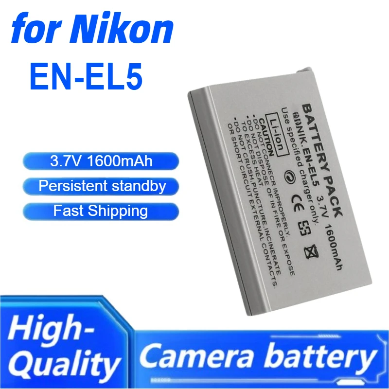 

For Nikon EN-EL5 ENEL5 Camera Battery P530 P520 P510 P100 P500 P5000 P5100 P6000 3700 4200