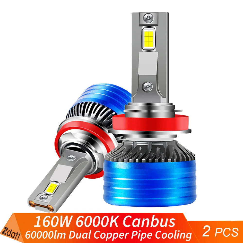 

Zdatt High Power H7 H1 Led Headlight Canbus H4 Bulbs 60000Lm 6000K Hb3 Hb4 Auto Lamps H8 H9 h11 ultra led 9005 9006 Fog Lights