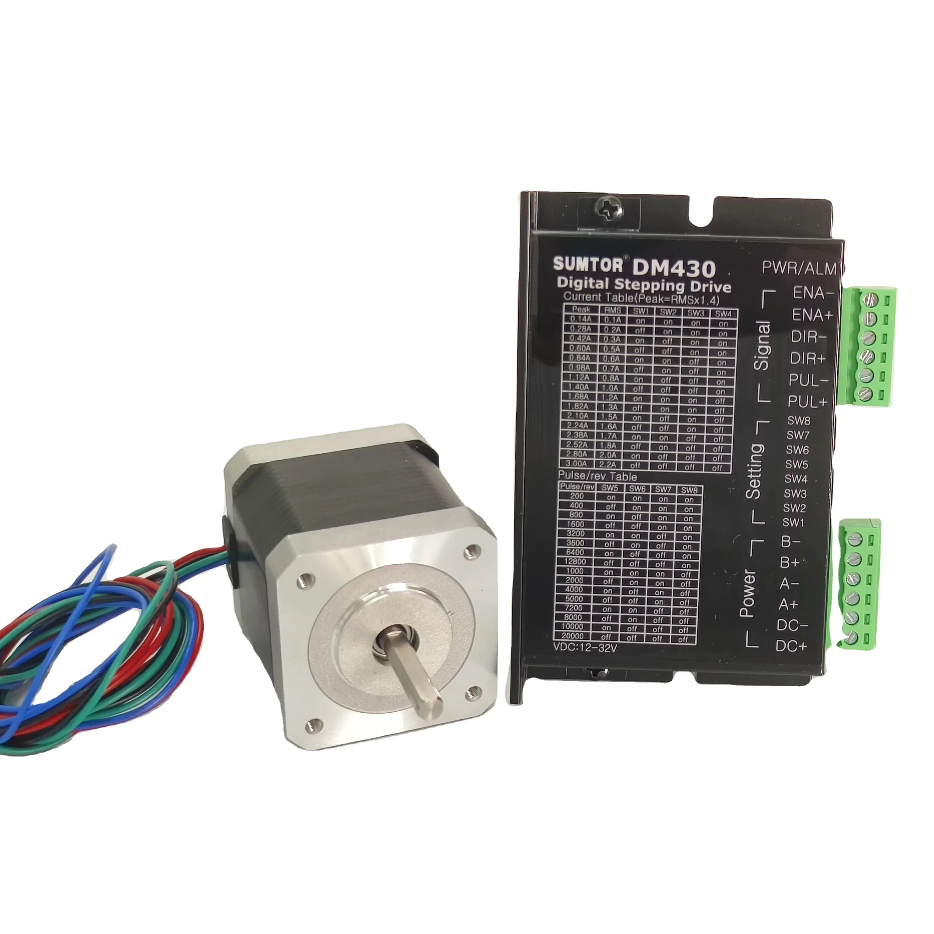 42HS6315A4 Rpm 스테퍼 모터 12v SUMTOR CE 미니 4선 네마 17 스테퍼 모터 키트 DM430 스테퍼 드라이버 CNC 키트