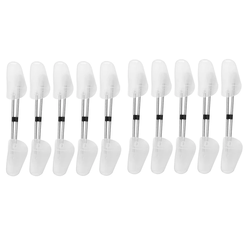 10 X PAIRS OF SHOE TREE TREES PLASTIC MAINTAIN SHAPE SHOES FOOTWEAR WHITE