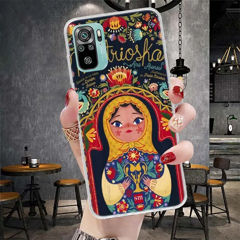 Russian Nesting Doll Cartoon Soft Phone Case For Xiaomi Redmi 9A 9C 9T 10A 10C 10 9 Prime 10X 8A 8 7A 7 6A 6 Pro K40 K20 K30 Cov