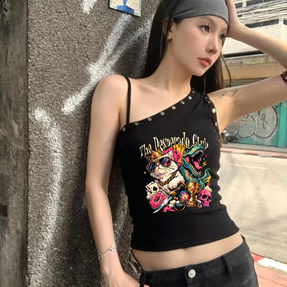 Dungeon Crawler Carl crop top shoujo 2000s graphic streetwear scene  cheap shirt cheap streetwear scene  kawaii harajuku
