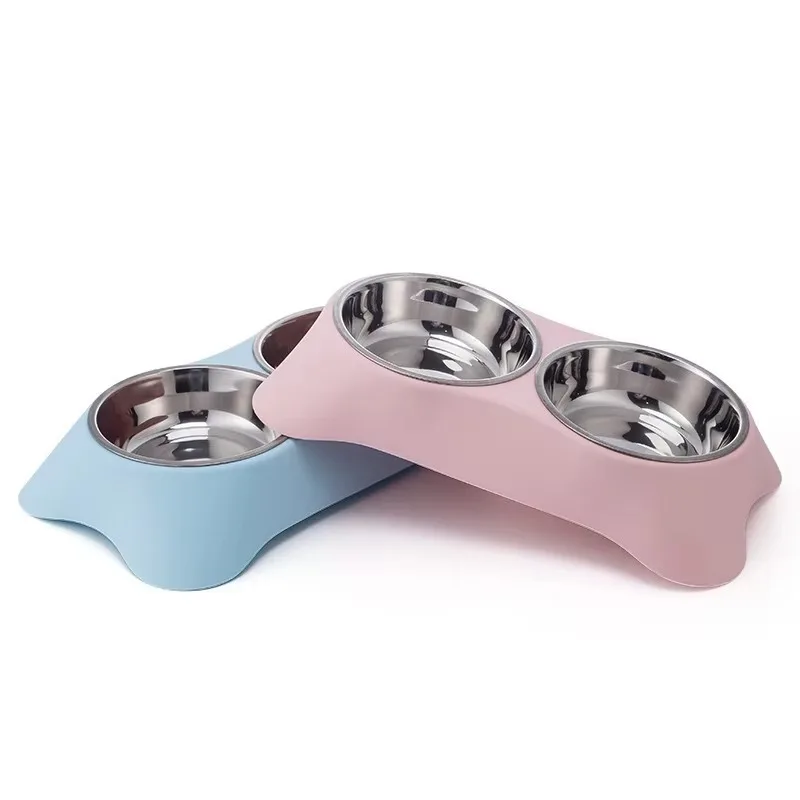 

Heavy Duty Stainless Steel Pet Bowl Set Double Eco Friendly Pet Food Water Dish Non Spill Dog Cat Bowl