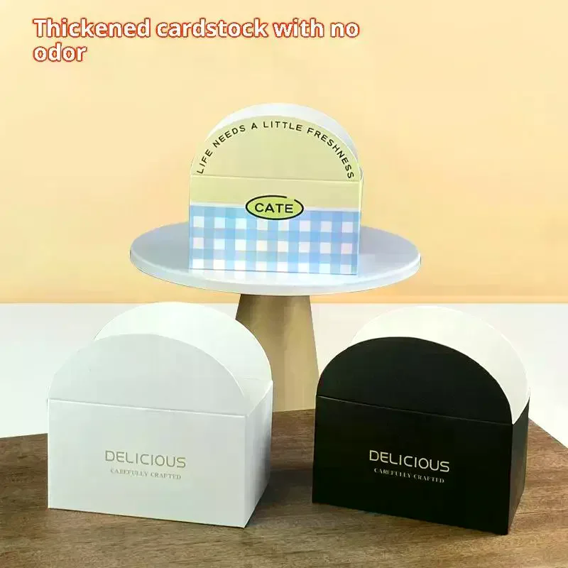 10 stücke Toast Sandwich Box Kraft Papier Backen Lebensmittel Brot Donut Verpackung Box Für Bäckerei Frühstück Party Liefert