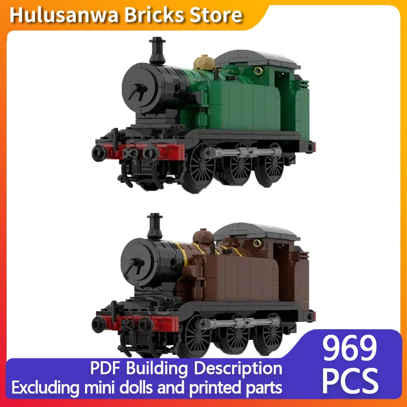 Beliebte Anime Zug Modell MOC Bausteine 0-6-0 Eisenbahn Motor Modulare Technologie Geschenke Urlaub Montieren Kinder Spielzeug Anzug