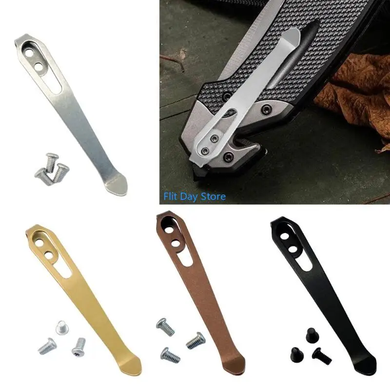 F92C Durability &Universal Cutter Pocket Clip Replacement Hardware Back Clamp for DIY Tool Restoration and Modifications