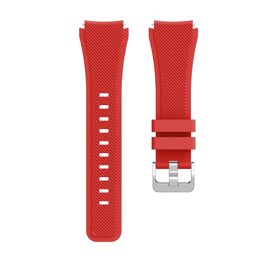 22mm Silicone Strap For Xiaomi MI Watch S1 Active/ Color 2 band bracelet Galaxy Watch 3 45mm / Mi watch S2 42MM 46MM Watch band