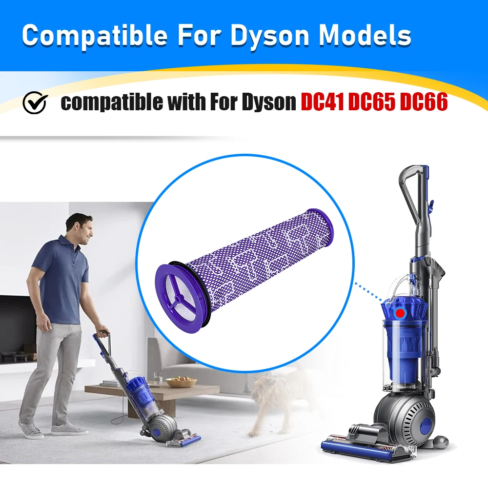 HEPA Filters Kit Replace For Dyson DC41 DC65 DC66 UP13 UP20 Animal Multi Floor And Ball Vacuum Cleaner Washable Post Pre Filter