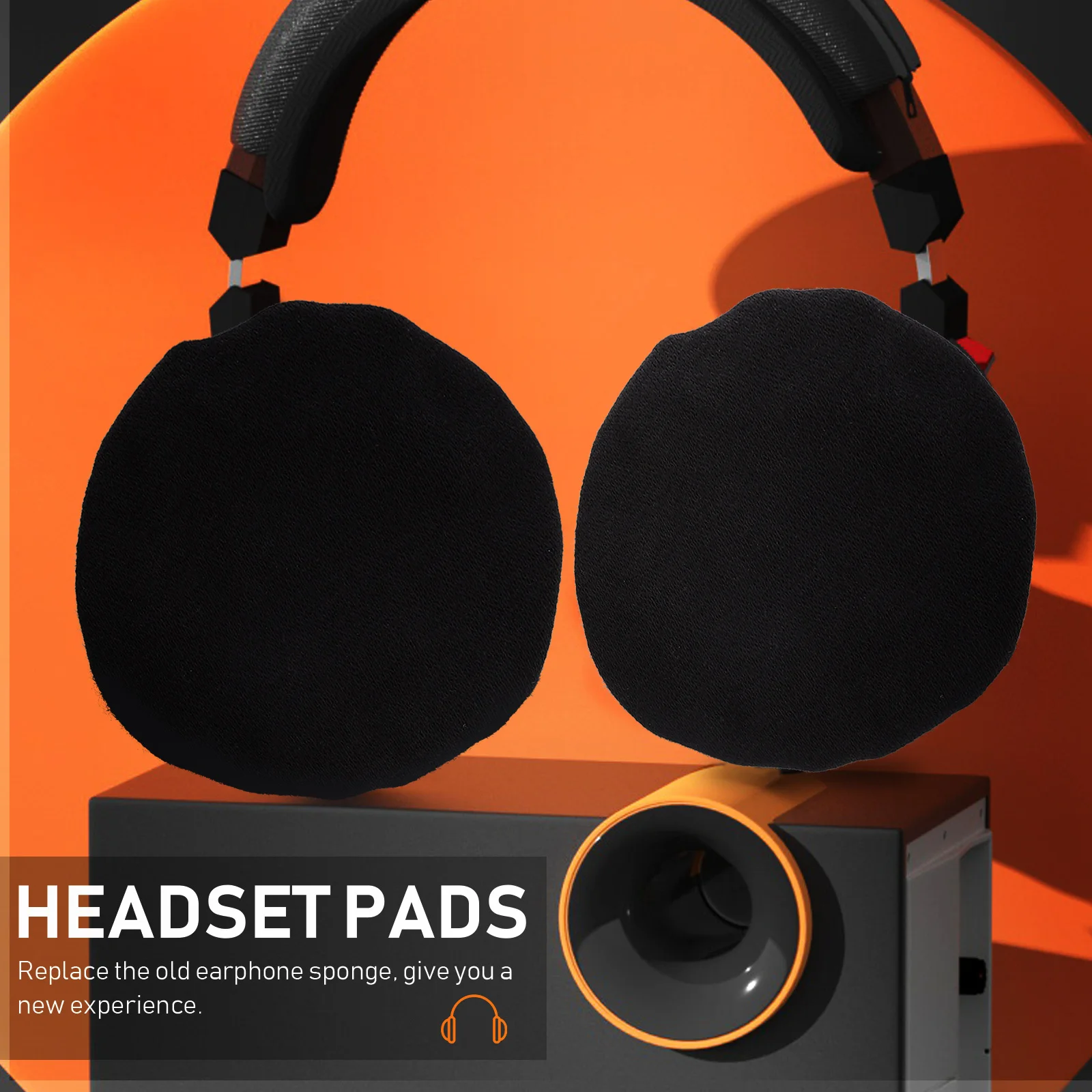 

4Pcs Soft Cotton Headphone Covers Elastic Washable Sanitary Protective Dustproof Ear Pad Covers Headset Accessory