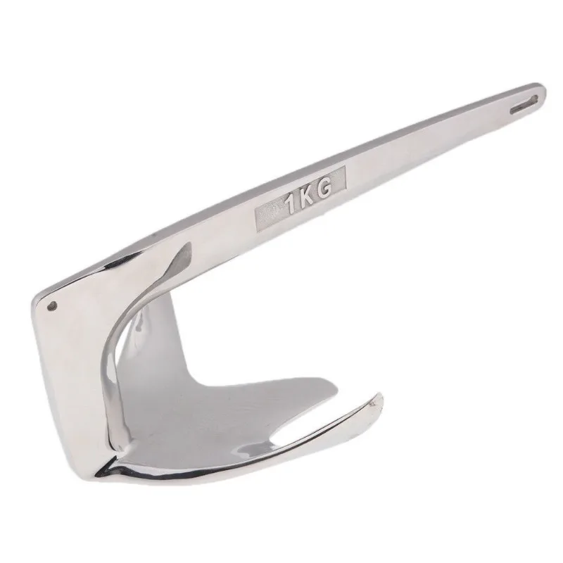 Stainless steel 5kg Bruce anchor mooring and positioning yacht ship five accessories