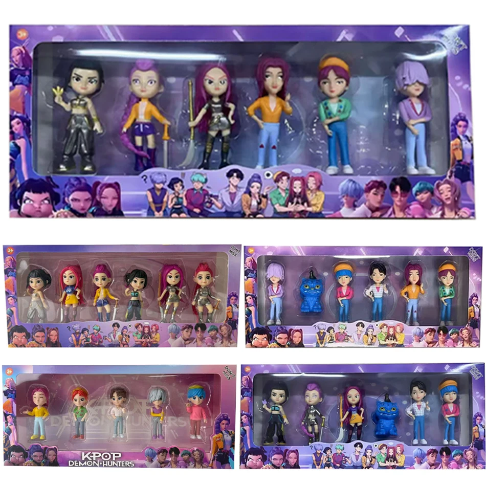 2027 Hot Kpop Devil Hunter Rumi Zoe Mira Anime Polyvinylchlorid Charaktersammlung Desktop-Schmuckstücke Kindergeschenk