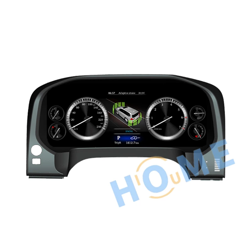 Digital Dashboard Panel Virtual Instrument Cluster CockPit LCD  Screen Speedometer For Toyota Land Cruiser Prado 2010-2020