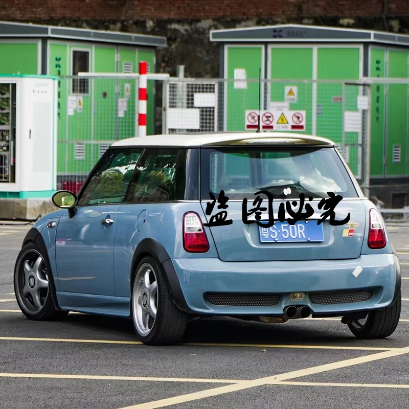 For Mini R50 R51 R53 Cooper S 2001-2006 High Quality Carbon Fiber Rear Roof Spoiler Wing Trunk Bright Black Rear Spoiler