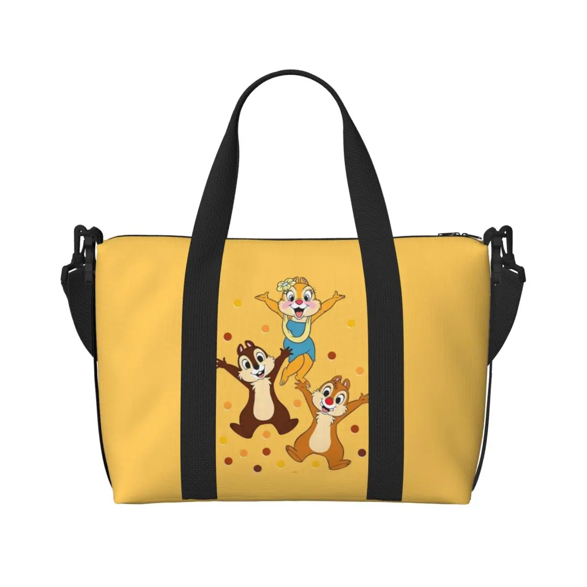 

Женская большая сумка Chip 'n' Dale на заказ, большая вместительная анимационная спортивная пляжная дорожная сумка