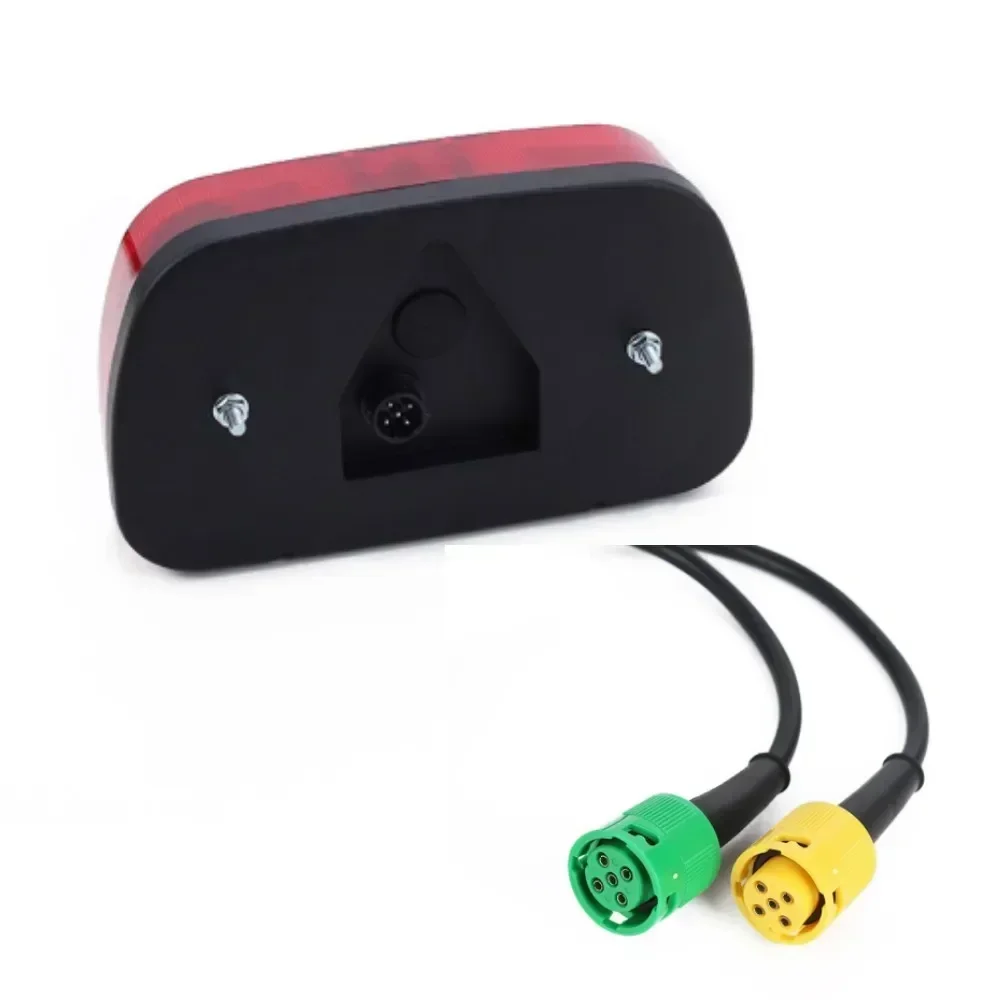 2 Pack 12V Car Trailer Tail Light Rear Stop Brake Fog Light Signal Lamp Wiring Harness 5 Core Cable For Truck  Caravan Lorry Van