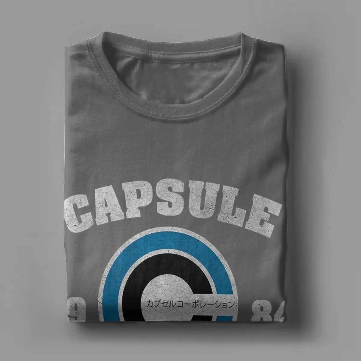 Capsule Corp Japanese Anime T Shirts for Men Pure Cotton Novelty T-Shirt O Neck Tee Shirt Short Sleeve Clothing Printed image 4