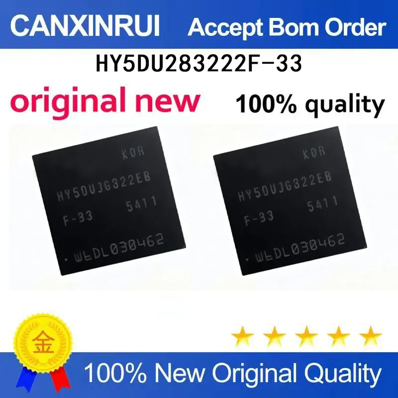 (5 Pieces) New stock HY5DU283222 HY5DU283222F-33-28-4-36 BGA