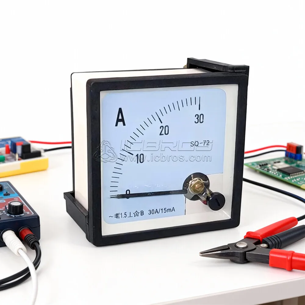 SQ72 CP72 Pointer Type AC Ammeter 30A 50A 75A 100A 150A 200A 250A SQ-72 CP-72 800A 600A 500A 400A 300A 250A 200A 72mm 72*72