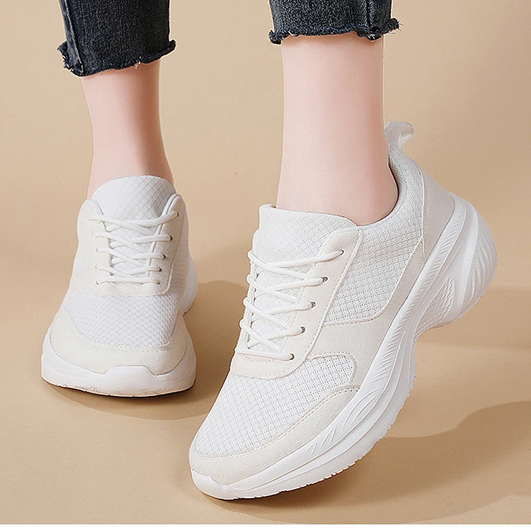 Frauen Sneaker Bequeme Heels Turnschuhe Schuhe Frau Casual Schuhe Sport Frauen Körbe Femmes Trainer Weiß Tennis Weibliche – Detail 3