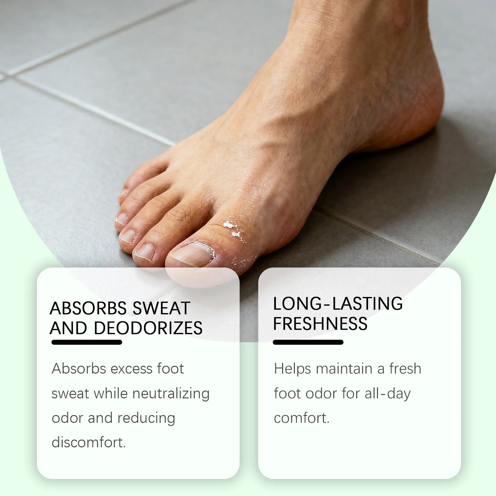 OceAura Foot Freshener Spray with Tea Tree Oil Deodorizing Sweat Absorbing Odor Eliminating Moisturizing Refreshing Foot Spray view 4