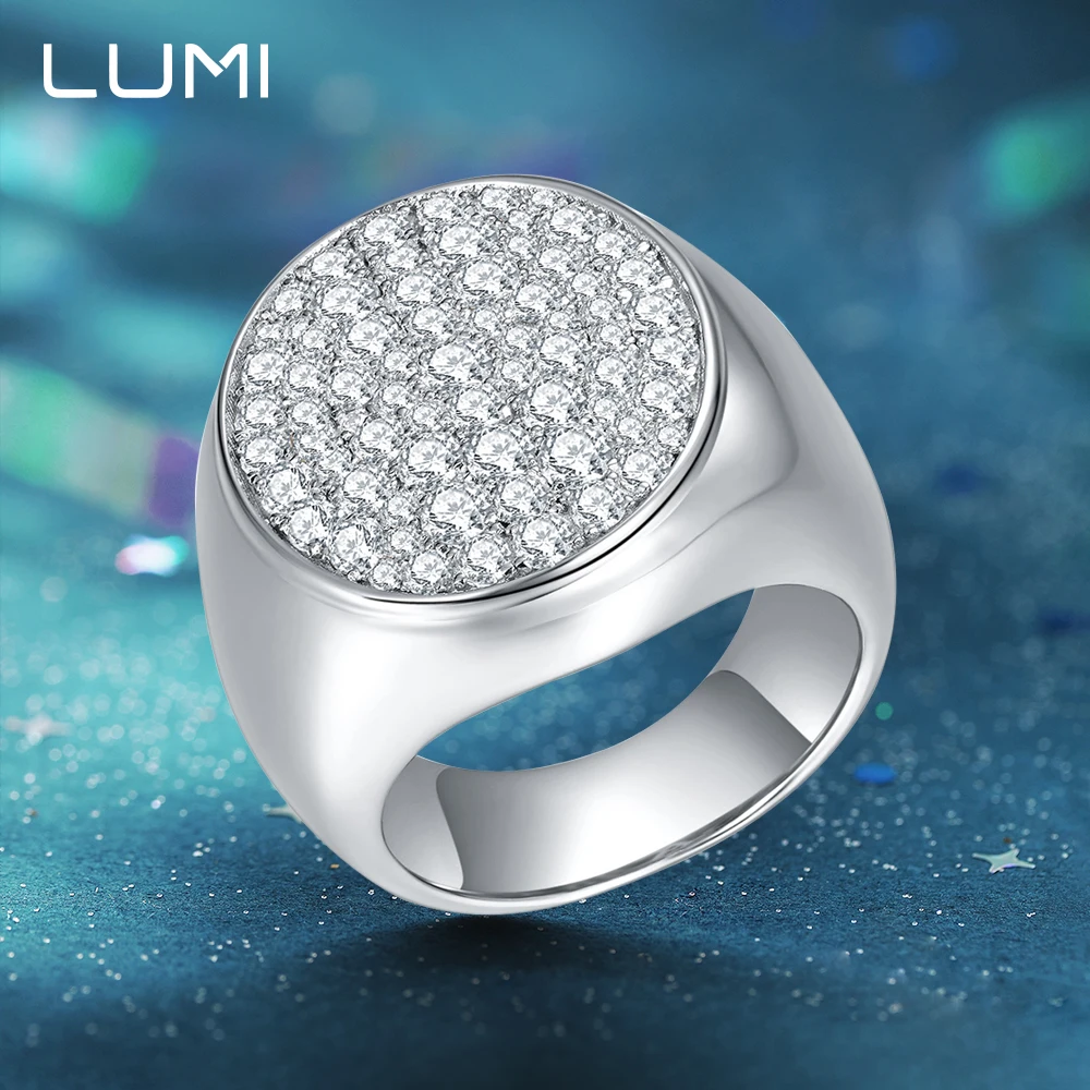 

Total 1.62ct Full Original VVS1 Moissanite S925 Silver Ring for Daily Wear Romantic Anniversary Birthday Jewelry Present