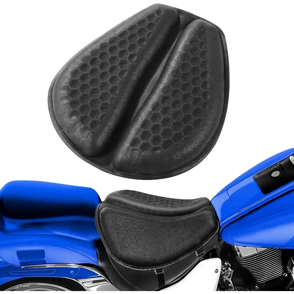 

Motorcycle Seat Cushion Gel Pad Foldable 3D Honeycomb Breathable Universal Seat Cover Shock Absorbing Comfort Accessory