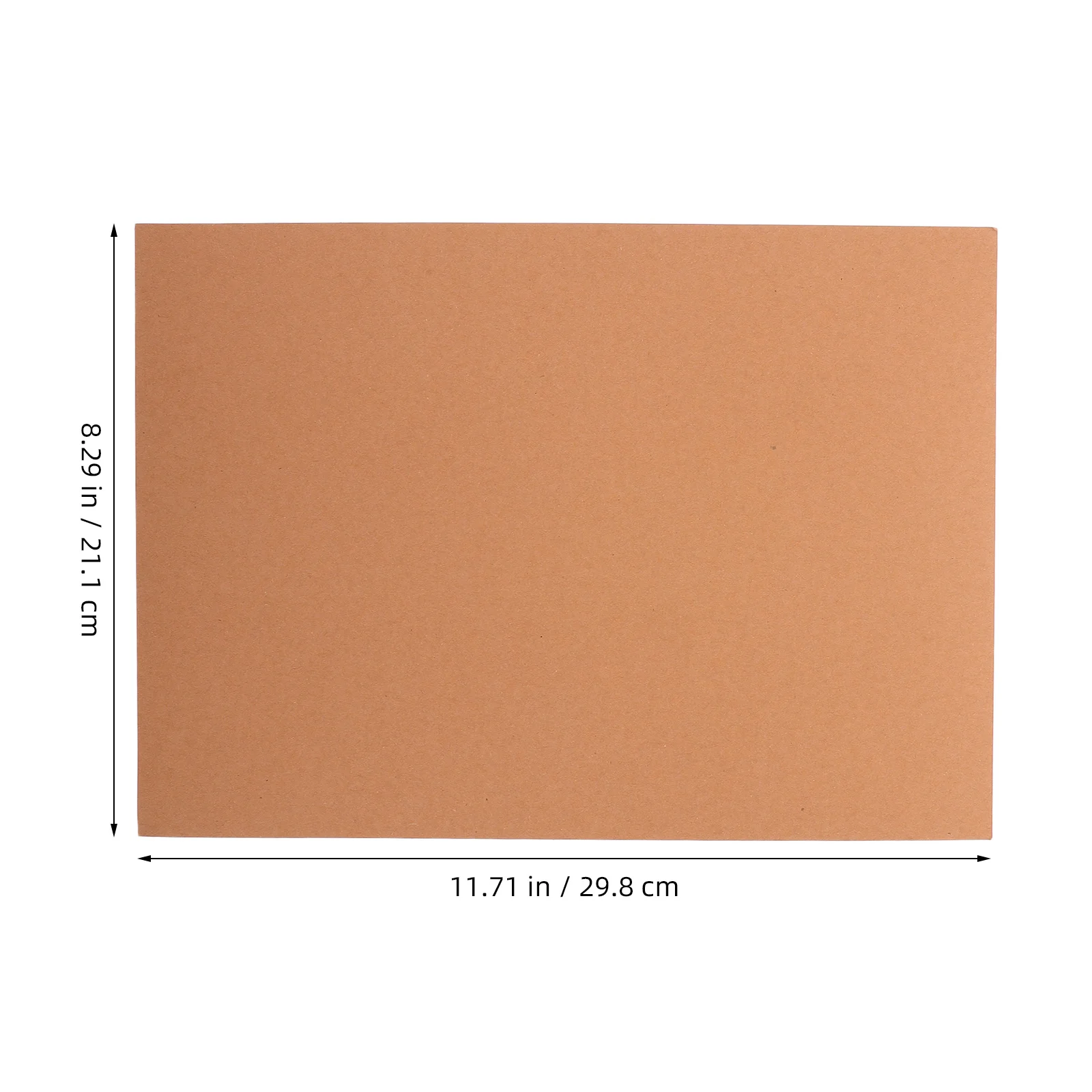 50pcs Drawing Craft A4 Thick Brown Sheets For Diy Scrapbooking Art Projects Gouache Crafting Supplies Card Making Paper
