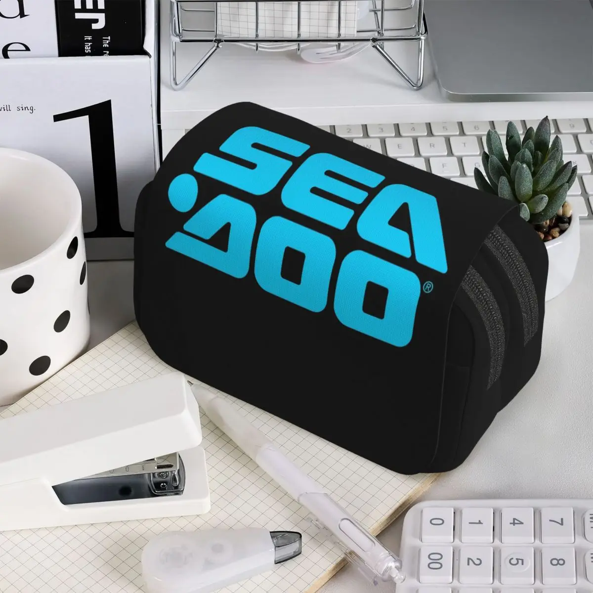 

Морской пенал Sea Doo Team Rxt Brt для мальчиков и девочек, школьный пенал-коробка, сумка для канцелярских принадлежностей, держатель для ручек