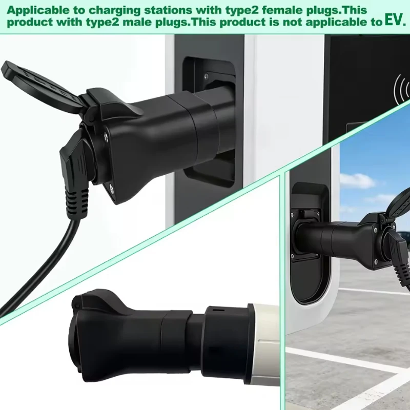 Electric Vehicle Discharge Adapter Portable Discharger EV Conversion For Schuko Socket 220V EU Plug For Camping