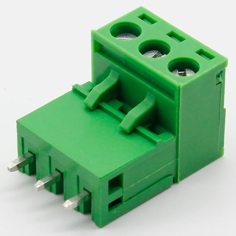 10 sets ht5.08 3pin Terminal plug type 300V 10A 5.08mm pitch connector pcb screw terminal block