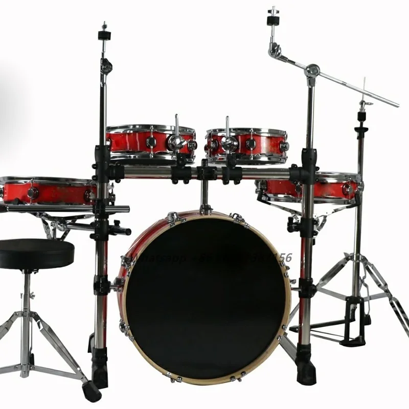 

Wholesale Drum Set Portable Weak Sound Drum Set Double Sided Folding Drum Kit