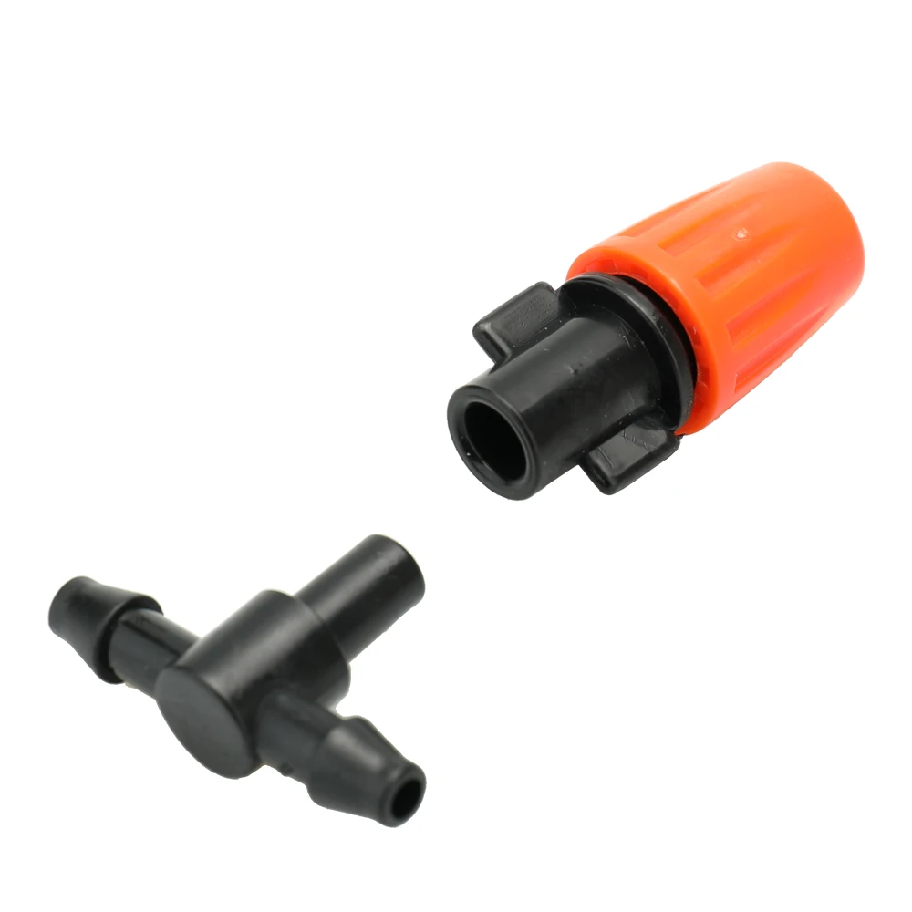 20pcs Small Size Sprayer Nozzles Suits Garden Watering Cooling Adjustable Spray Sprinkler Nozzle for Drip Irrigation Pipe