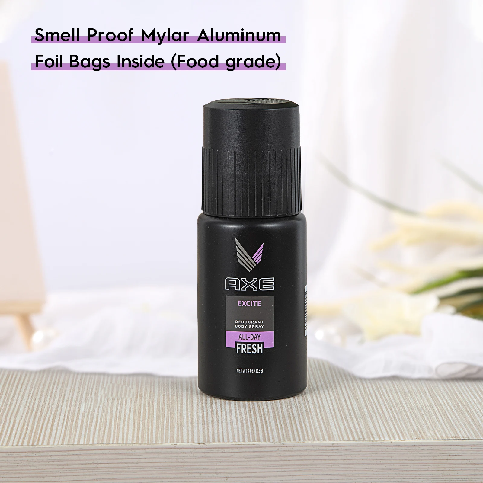 AX Stash pode desviar seguro com saco de qualidade alimentar à prova de cheiro