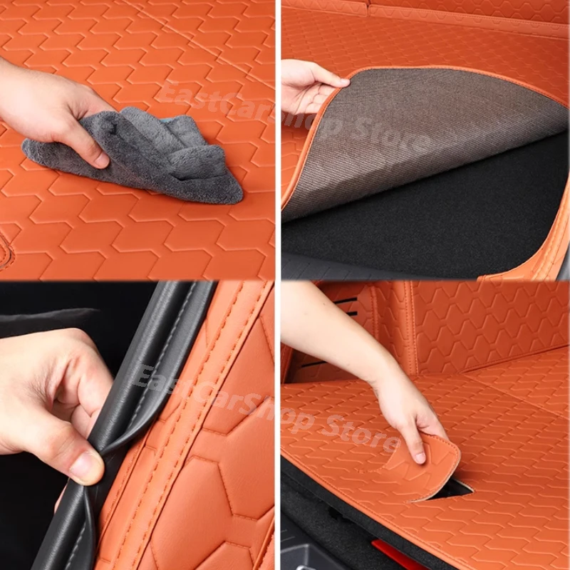 For LEADING IDEAL LiXiang L6 2024 Car All Inclusive Rear Trunk Mat Car Boot Liner Tray Rear Trunk Pad Cover Accessories