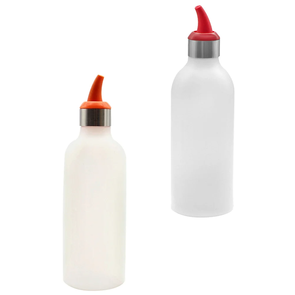 2 Pcs Squeeze Bottle Refillable Containers Sauce Dispenser Storage Mustard Ketchup Oyster Squirt Condiment Bottle Refillable