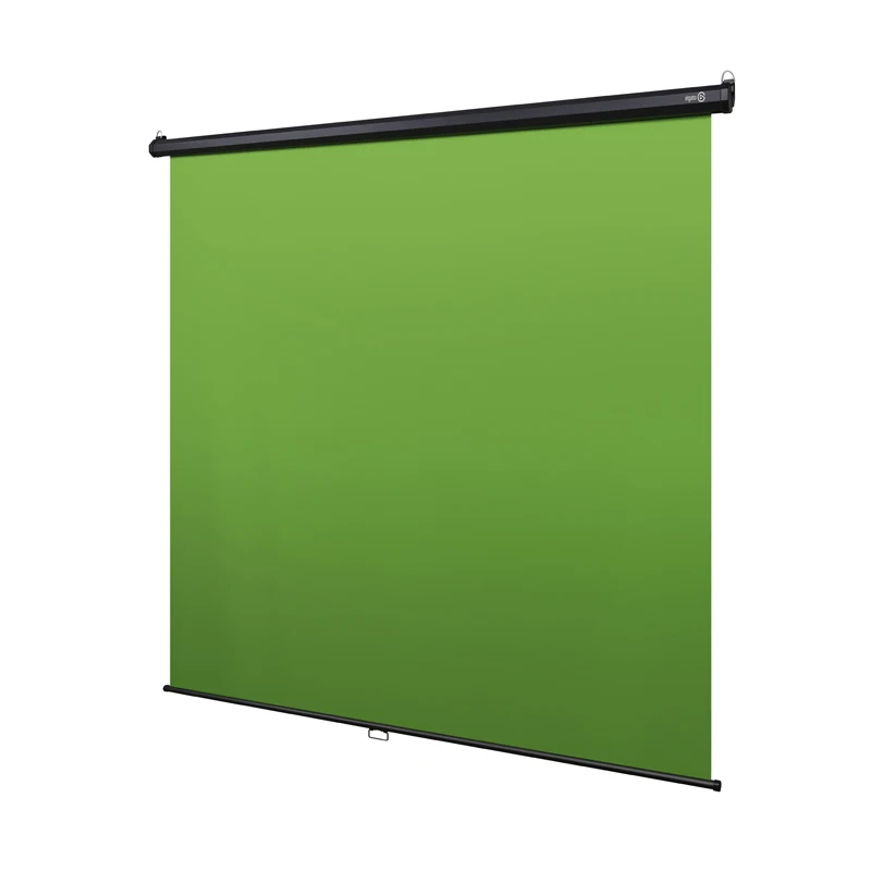 Green Screen MT scroll suspension with pull-down cutout for photography background green screen