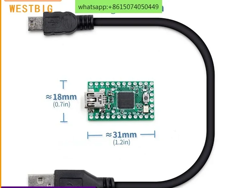 Placa de desarrollo Teensy 2,0 USB AVR, teclado y ratón ISP U disk, placa experimental teensy2.0
