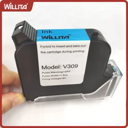 Willita Factory Price Print Height 25.4mm Handheld Printer Ink Cartridge Fast Dry Eco Solvent Inkjet Printer Black Ink Cartridge