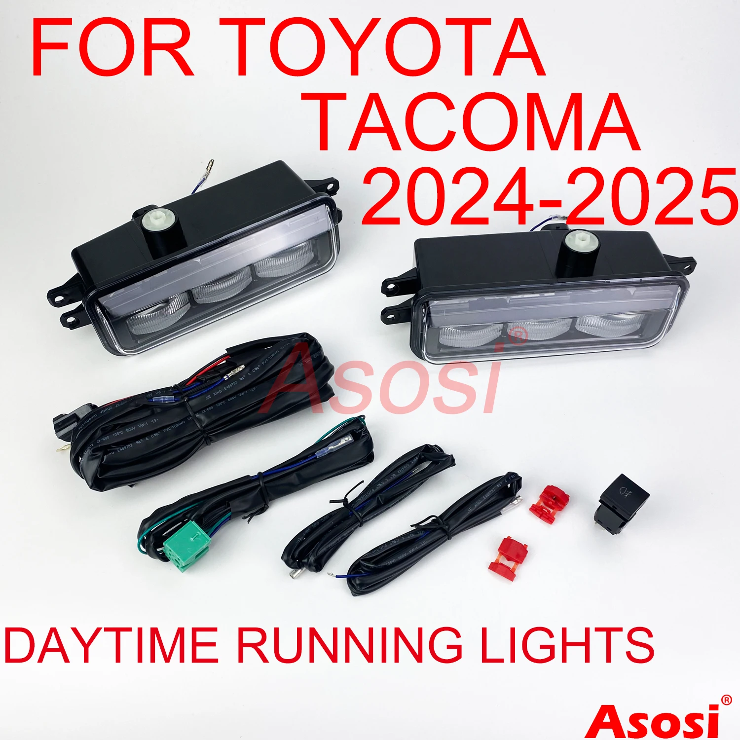 

Передний бампер, дневные ходовые огни для Toyota Tacoma 2024 2025, левая и правая стороны с функцией поворота