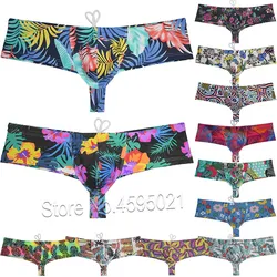 Mens Swimwear Skimpy Briefs Bikini Quick Dry Underwear Brazilian Cut Elastic Underpants Surf Board Cheeky Swim Trunks